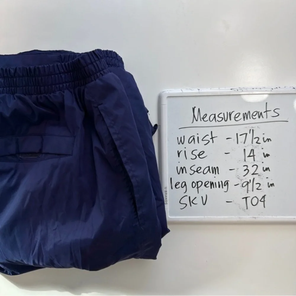 Sunice Golf Windbreaker‎ Rain Pants Mens XL Blue Navy Softshell Ankle Zip Lined